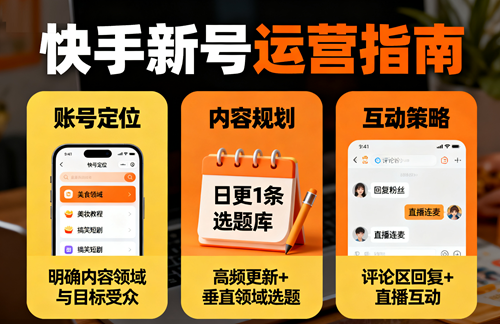 快手新号怎么运营