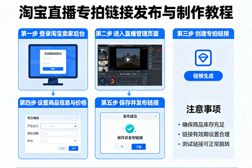 淘宝直播专拍链接制作教程 淘宝直播专拍链接制作教程
